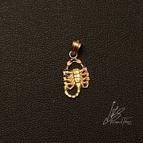Scorpion 14k Solid Gold Pendant perfect gift - Picture 8 of 9